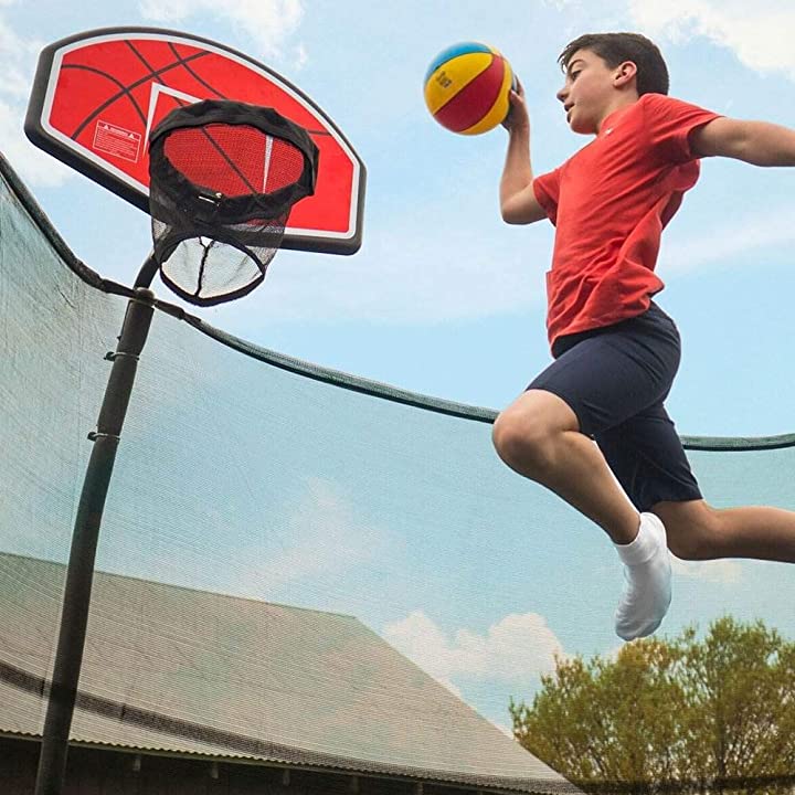 Jumpking trampoline basketball hoop
