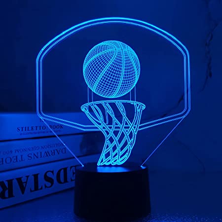 Basketball Optical Illusion Lamp