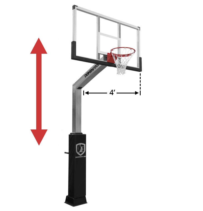Dominator Outdoor In-Ground Basketball Hoop
