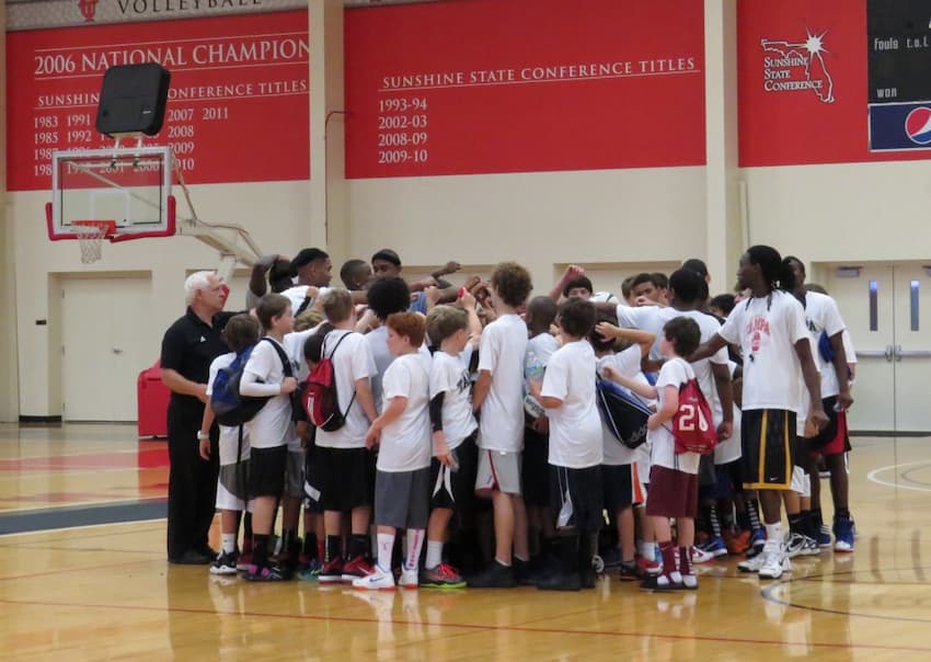 Who for the University Of Tampa Basketball team All-Skills Day Camp?