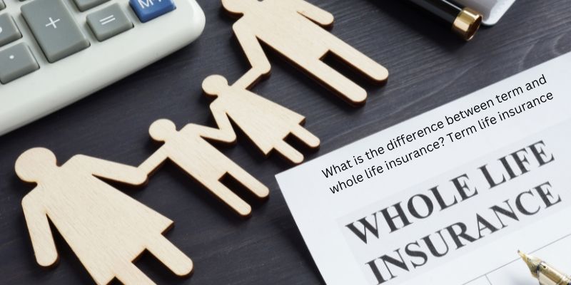 What is the difference between term and whole life insurance? Term life insurance
